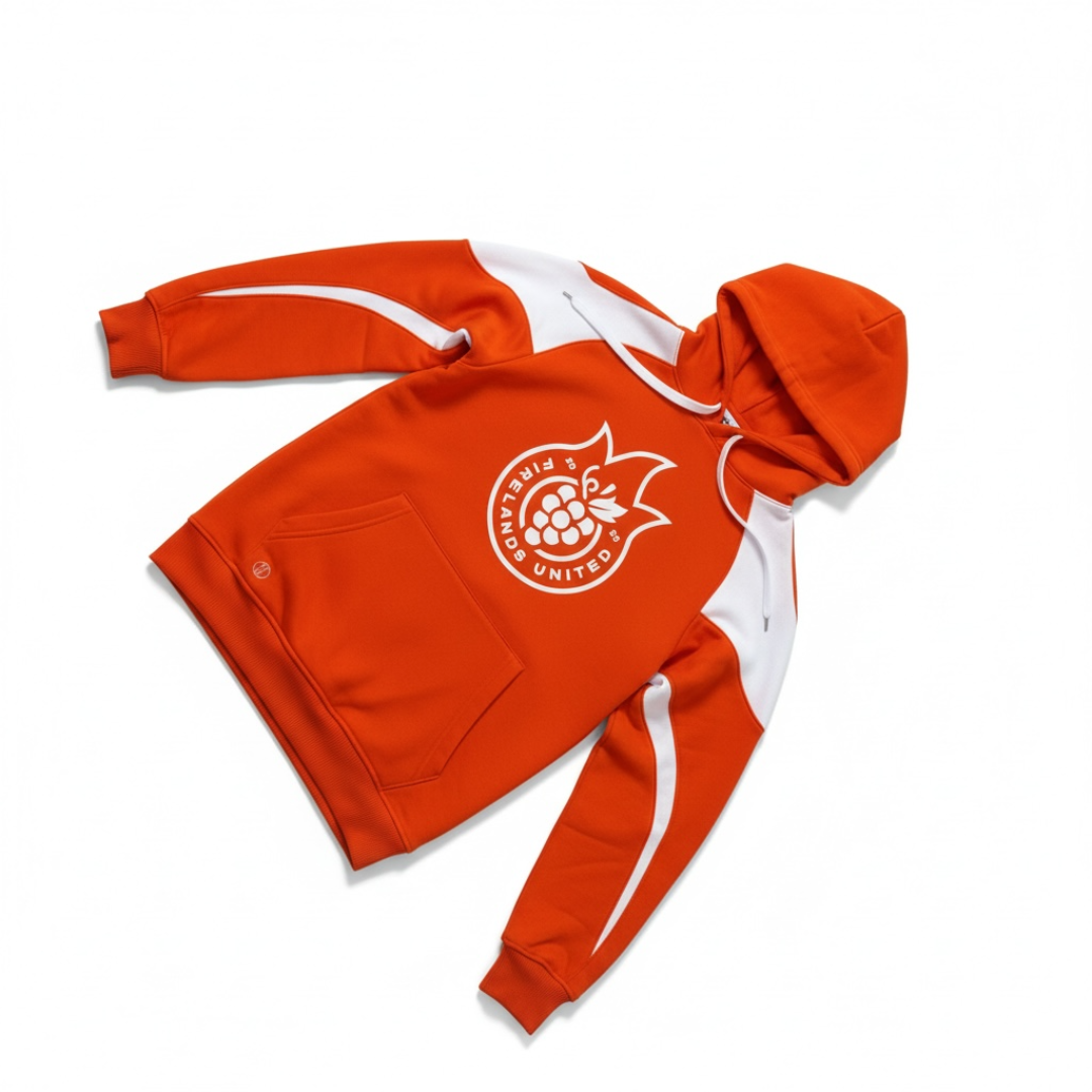 Firelands United Badge Orange & White Sweatshirt
